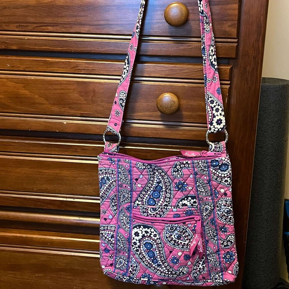 Vera Bradley Pink Paisley Shoulder Bag